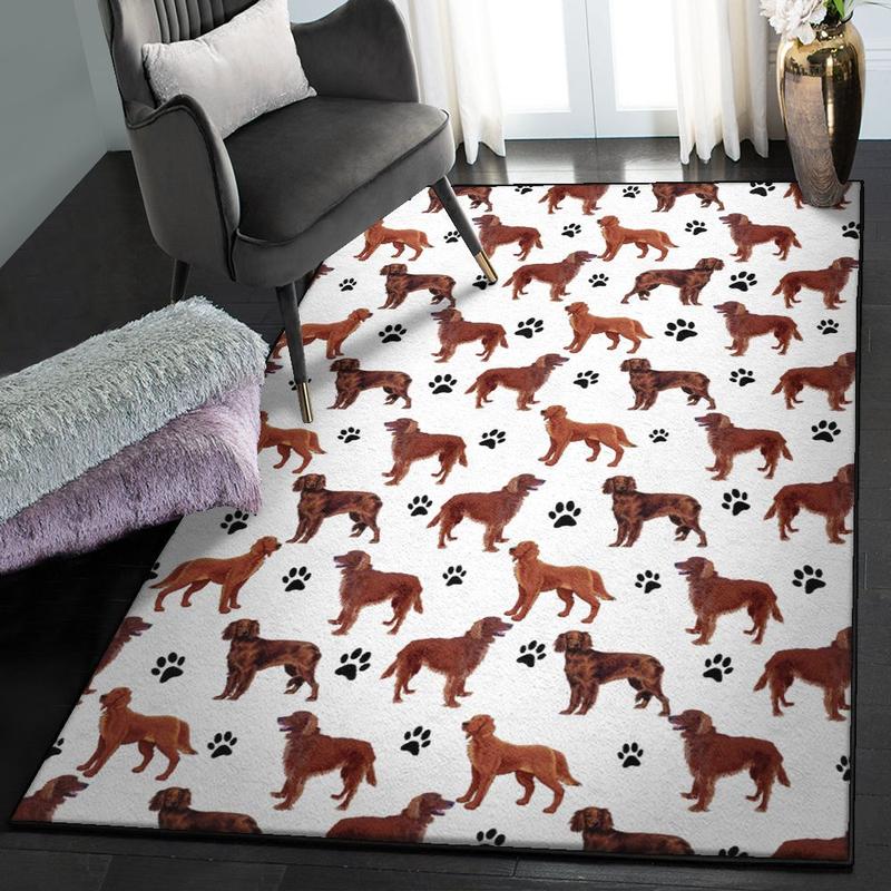 Puppy Paws Kitchen Rugs Irish Setter Paw Home Decor