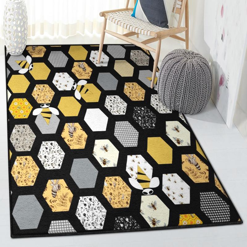Queen Bee 2 Indoor Outdoor Rugs Bee Rug Home Decor