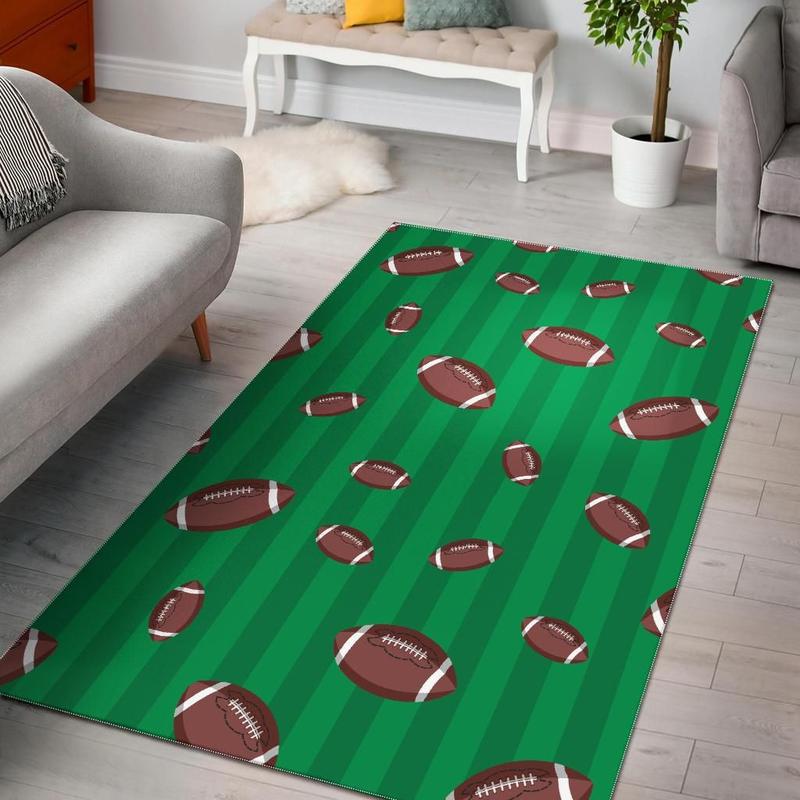 Rugby Rug American Football Ball Rug Living Room Rug Home Decor