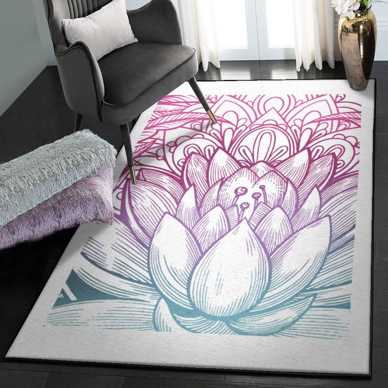 Sacred Lotus Cool Rugs Bright Lotus Home Decor