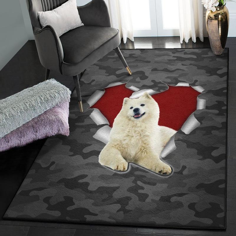 Samoyed Modern Rugs Samoyed Dog Home Decor
