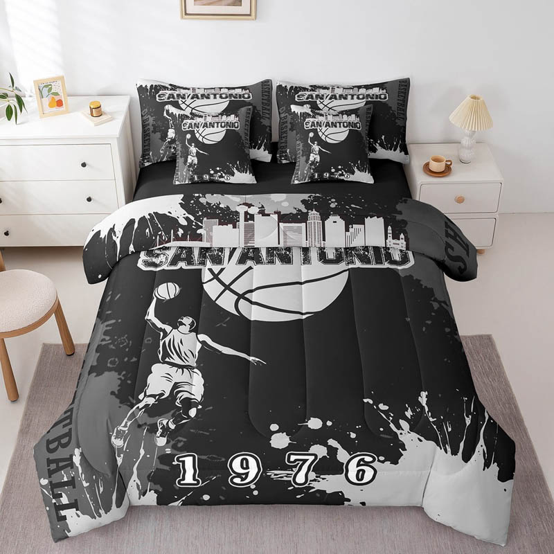 San Antonio Spurs Bed Set Quilt Set Quilts Bedroom Bedding Set
