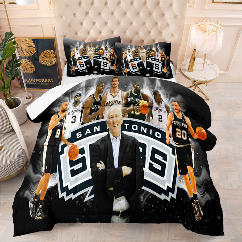 San Antonio Spurs Bedding Set Quilt Set Quilt Bedroom Bedding Set
