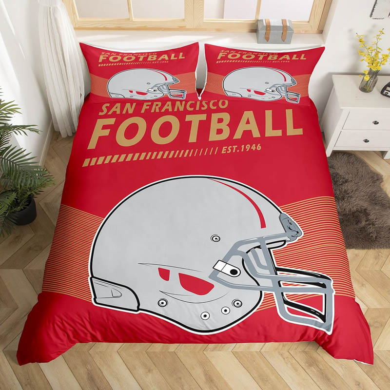 San Francisco 49ers Bed Set Quilt Set Quilt Bedroom Bedding Sets