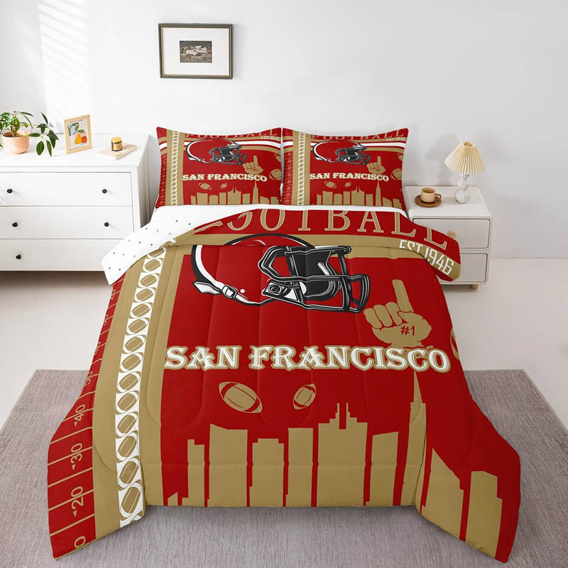 San Francisco 49ers Bed Set Quilt Set Quilts Bedroom Bedding Set