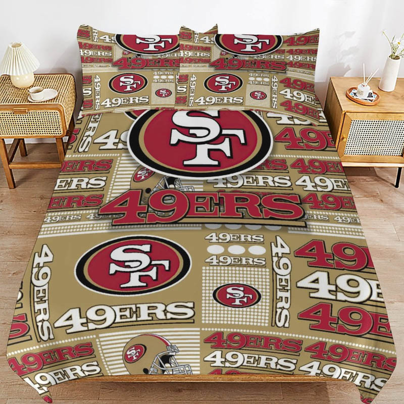 San Francisco 49ers Bed Set Quilt Sets Quilt Bedroom Bedding Set