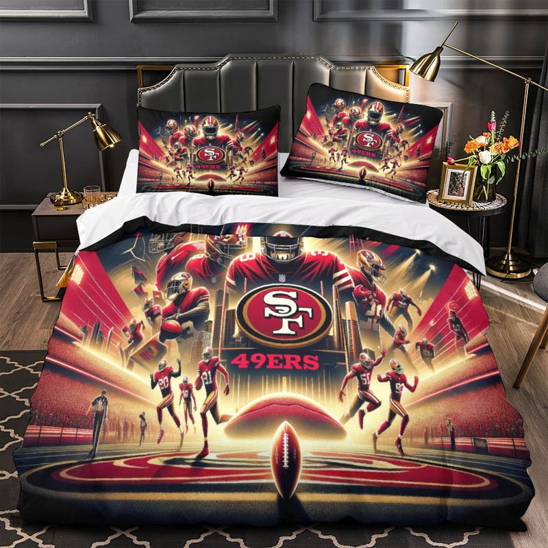 San Francisco 49ers Bed Set Quilt Sets Quilt Bedroom Bedding Set