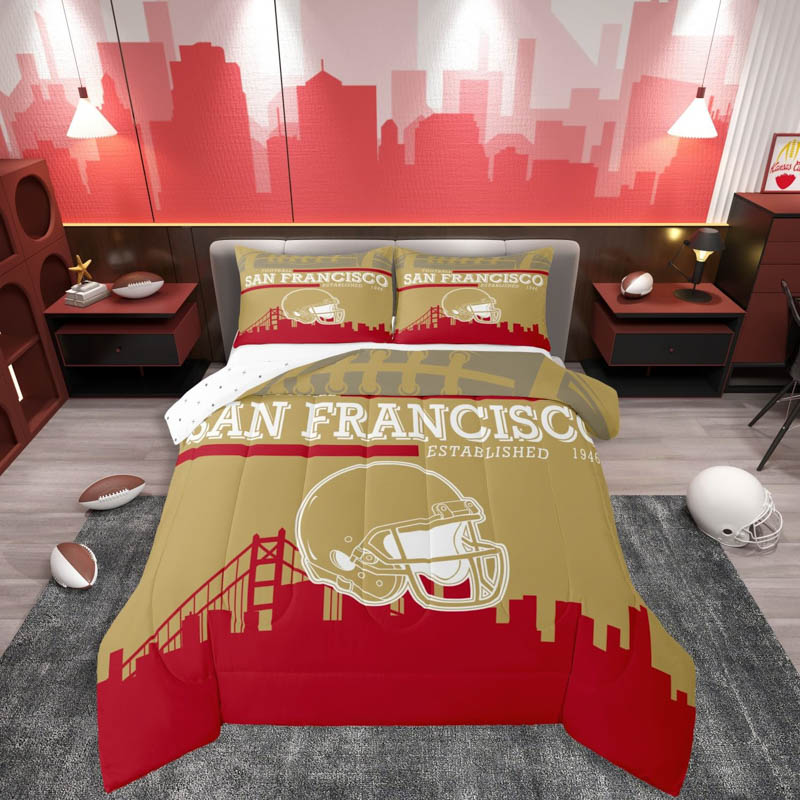 San Francisco 49ers Bed Set Quilt Sets Quilts Bedroom Bedding Sets
