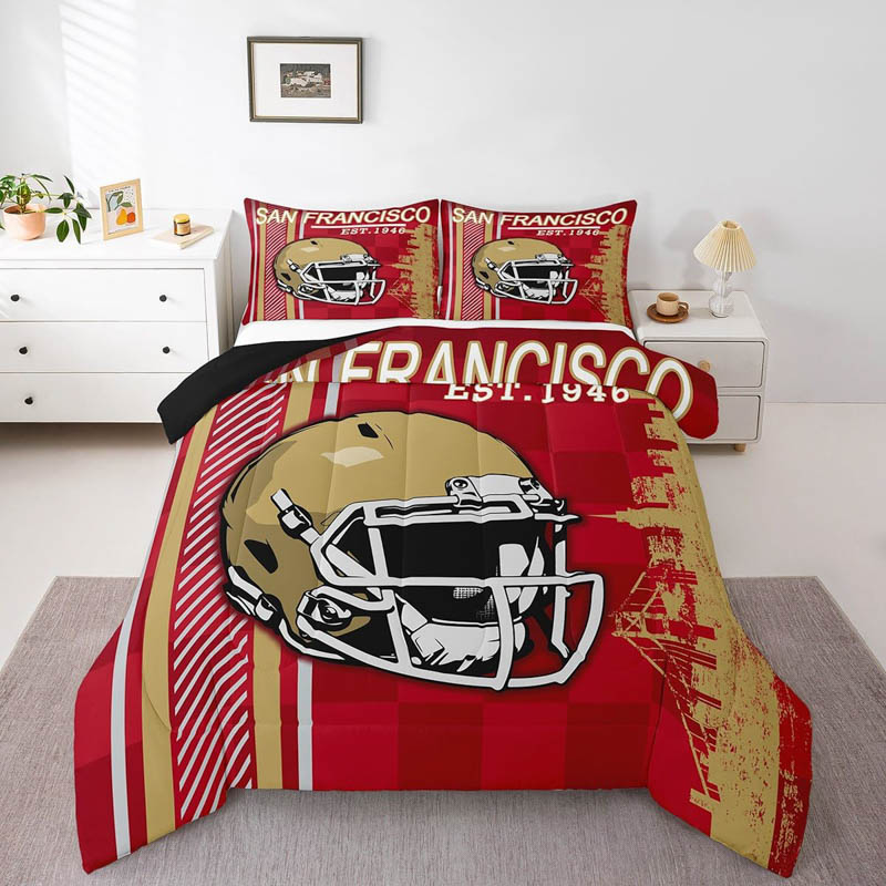 San Francisco 49ers Bed Sets Quilt Set Quilt Bedroom Bedding Set