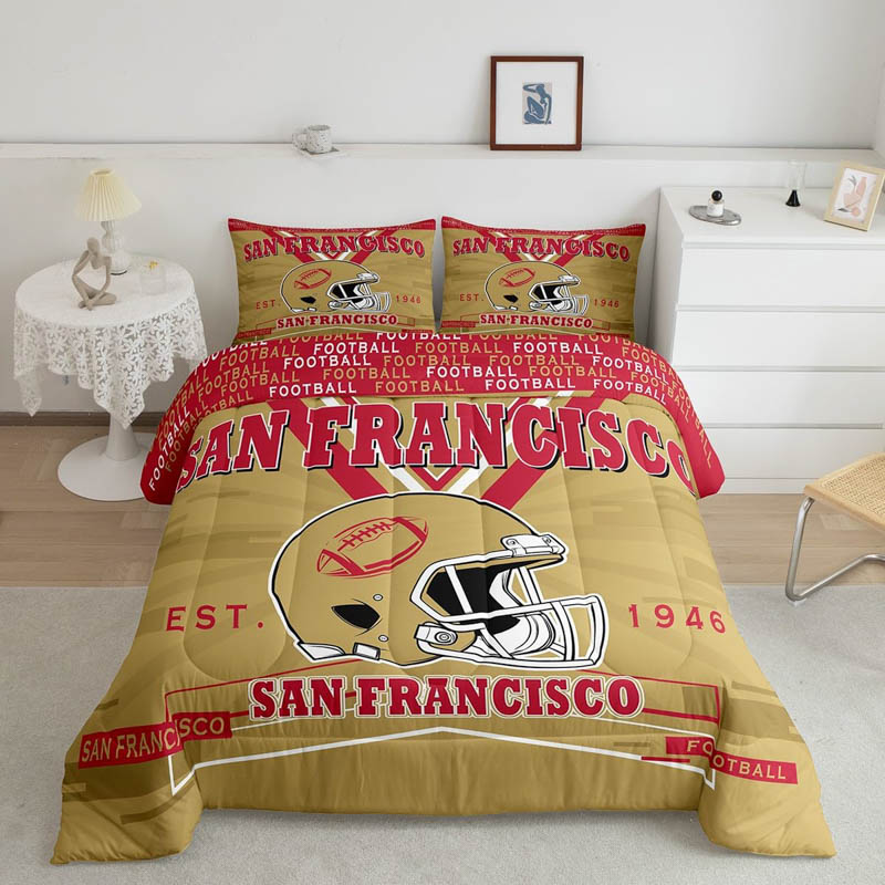 San Francisco 49ers Bed Sets Quilt Set Quilt Bedroom Bedding Sets