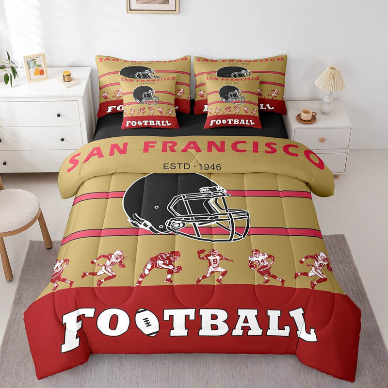 San Francisco 49ers Bed Sets Quilt Set Quilt Bedroom Bedding Sets