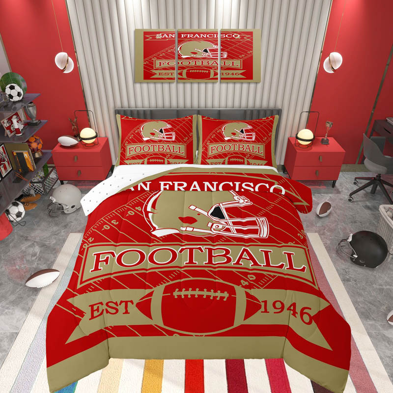 San Francisco 49ers Bed Sets Quilt Set Quilts Bedroom Bedding Set