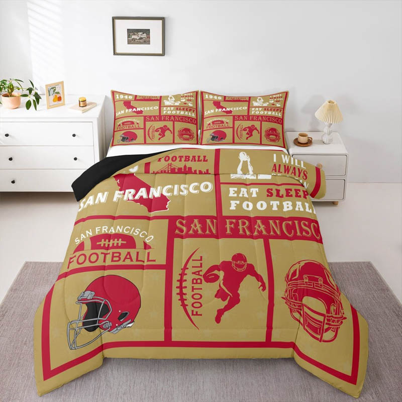 San Francisco 49ers Bed Sets Quilt Set Quilts Bedroom Bedding Set