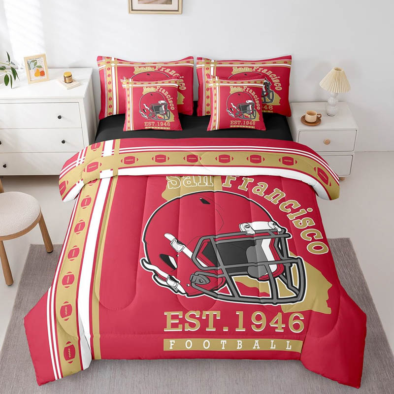 San Francisco 49ers Bed Sets Quilt Set Quilts Bedroom Bedding Sets