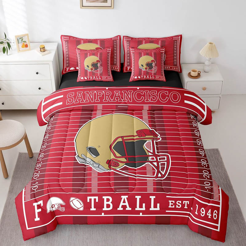 San Francisco 49ers Bed Sets Quilt Sets Quilt Bedroom Bedding Sets
