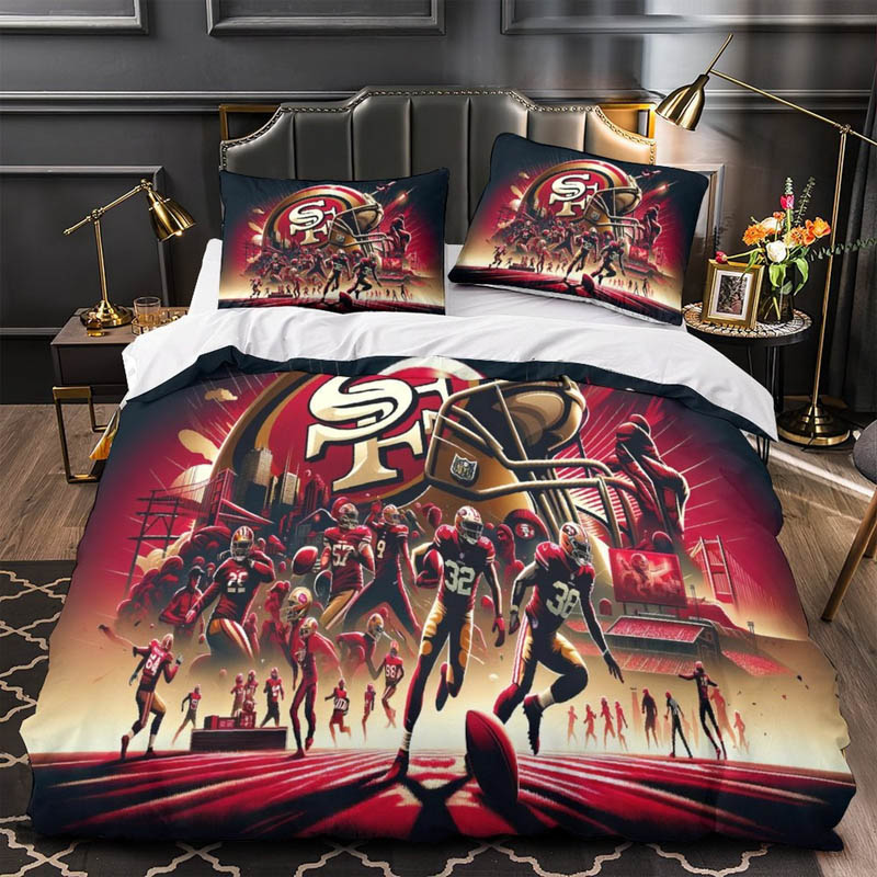 San Francisco 49ers Bedding Set Quilt Set Quilt Bedroom Bedding Sets