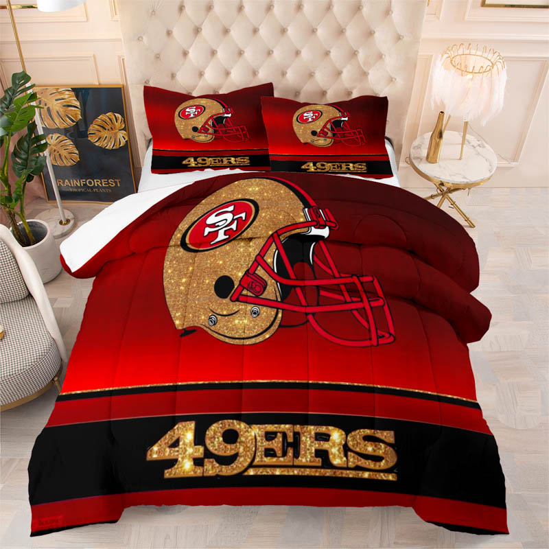 San Francisco 49ers Bedding Set Quilt Sets Quilt Bedroom Bedding Set