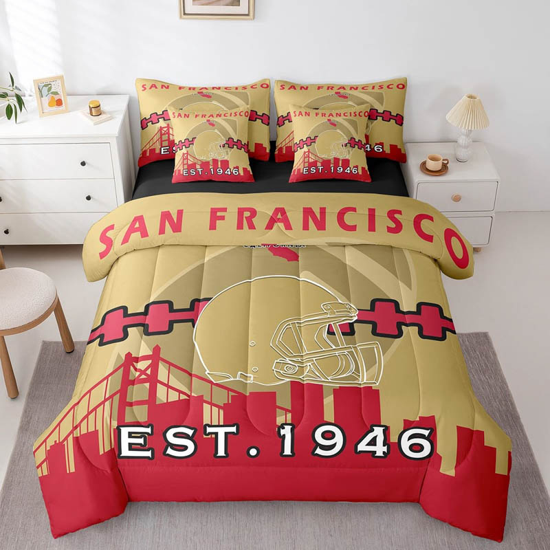 San Francisco 49ers Bedding Set Quilt Sets Quilts Bedroom Bedding Set