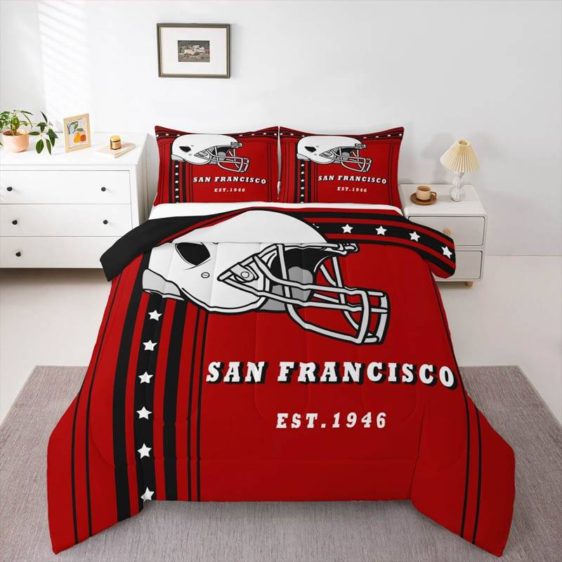San Francisco 49ers Bedding Sets Quilt Set Quilt Bedroom Bedding Set