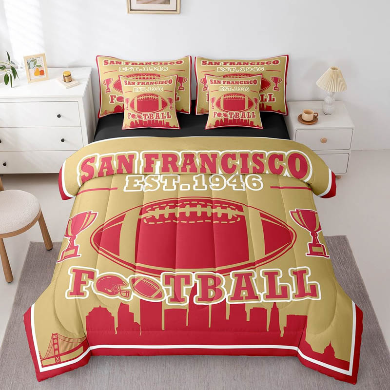 San Francisco 49ers Bedding Sets Quilt Sets Quilt Bedroom Bedding Sets