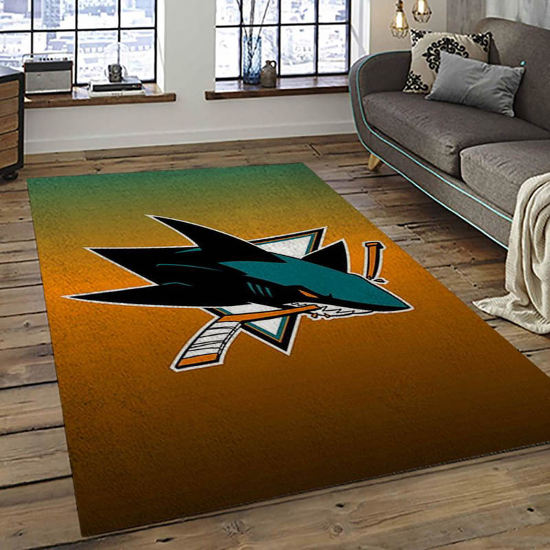San Jose Sharks Area Rug San Jose Sharks Carpet Bathroom Rugs Indoor Rug
