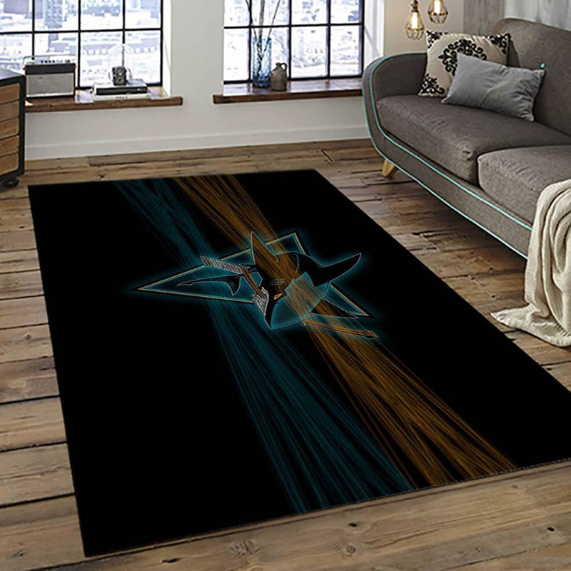 San Jose Sharks Area Rug San Jose Sharks Carpet Bedroom Rug Outdoor Rug