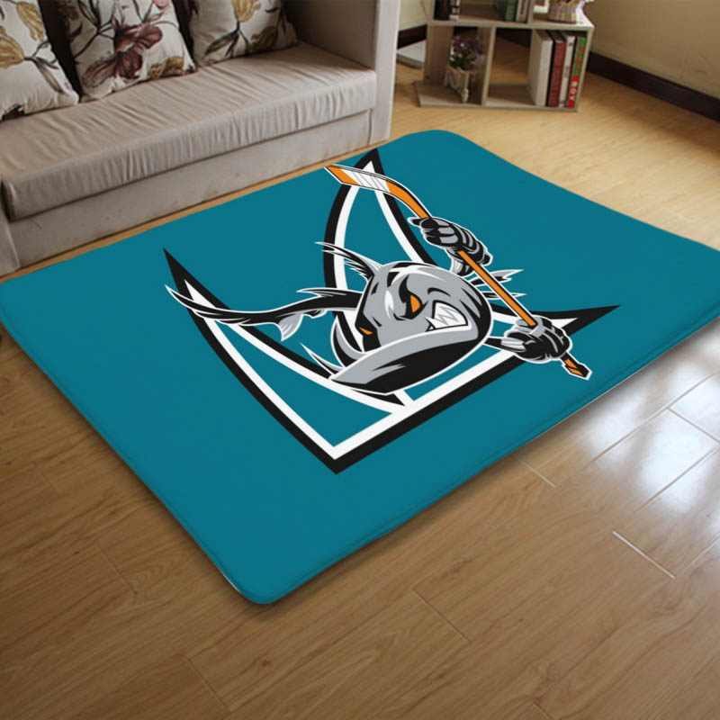 San Jose Sharks Area Rug San Jose Sharks Carpet Bedroom Rug Outdoor Rug