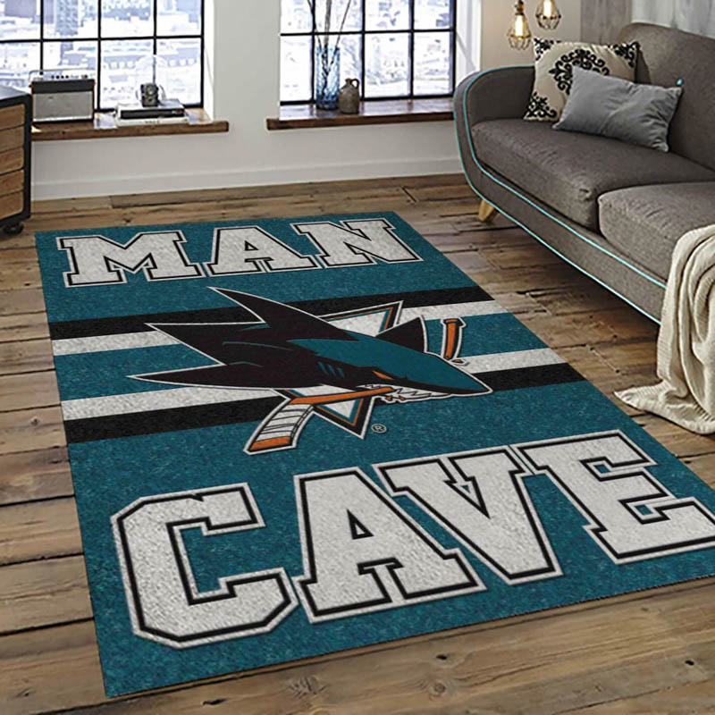 San Jose Sharks Area Rug San Jose Sharks Carpet Dining Room Rug Indoor Rug