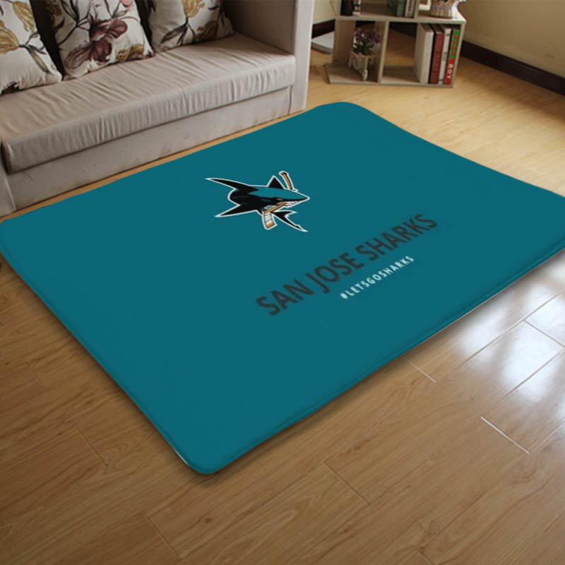 San Jose Sharks Area Rug San Jose Sharks Carpet Dining Room Rug Indoor Rugs