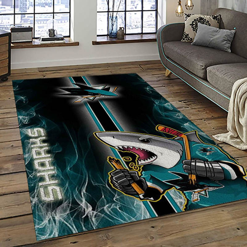 San Jose Sharks Area Rug San Jose Sharks Carpet Kitchen Rug Indoor Outdoor Rug