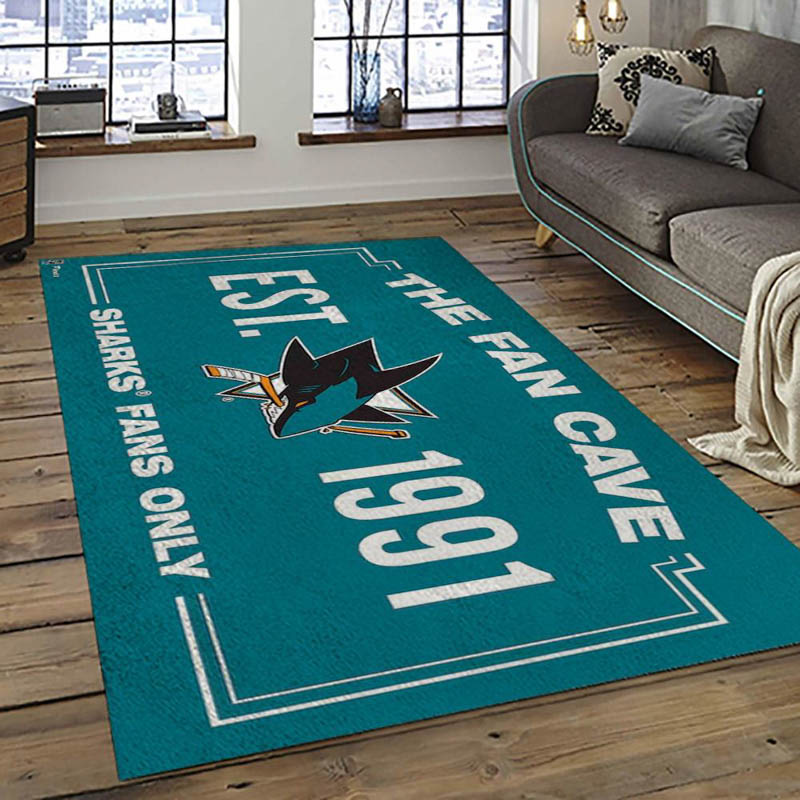San Jose Sharks Area Rug San Jose Sharks Carpet Living Room Area Rug Indoor Outdoor Rugs