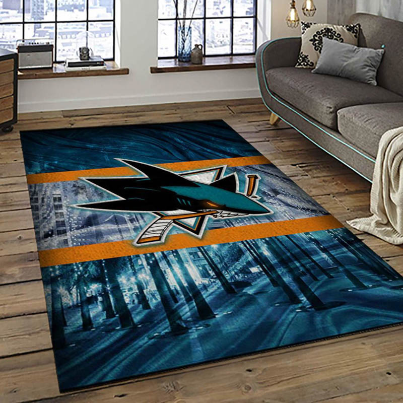 San Jose Sharks Area Rug San Jose Sharks Carpet Living Room Area Rug Indoor Rugs