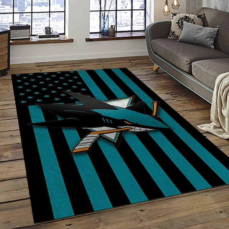 San Jose Sharks Area Rug San Jose Sharks Carpet Living Room Rug Outdoor Rug