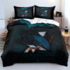 san jose sharks bed sets quilt sets quilt bedroom bedding sets v12