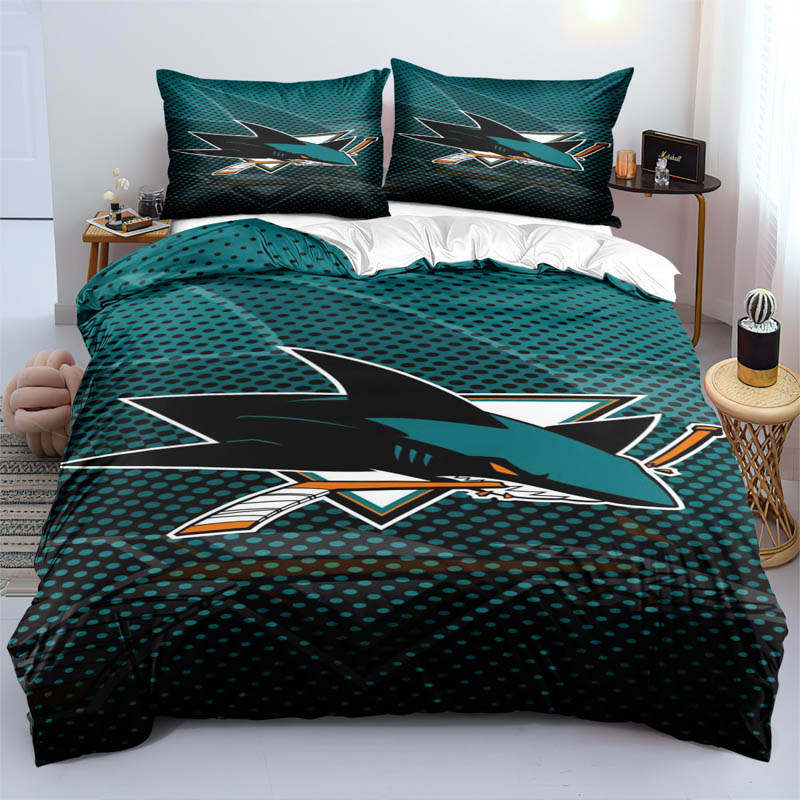 San Jose Sharks Bed Sets Quilt Sets Quilt Bedroom Bedding Sets