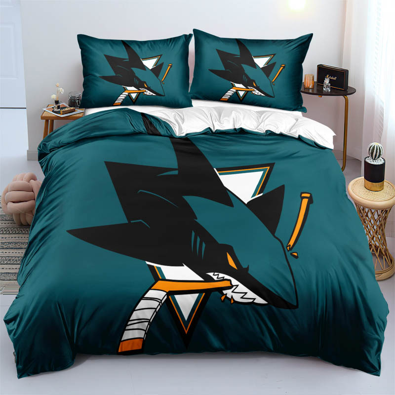 San Jose Sharks Bedding Sets Quilt Set Quilts Bedroom Bedding Sets