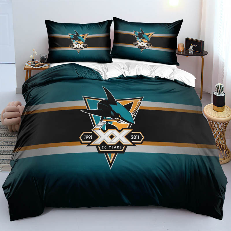 San Jose Sharks Bedding Sets Quilt Sets Quilts Bedroom Bedding Sets