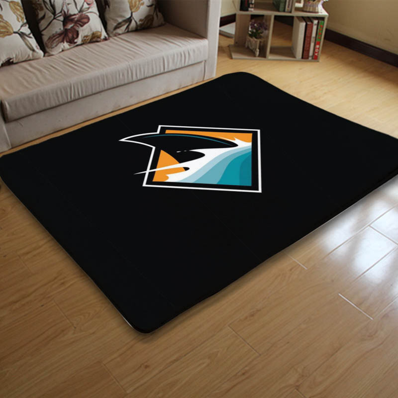 San Jose Sharks Rug San Jose Sharks Carpet Kitchen Rug Indoor Rugs