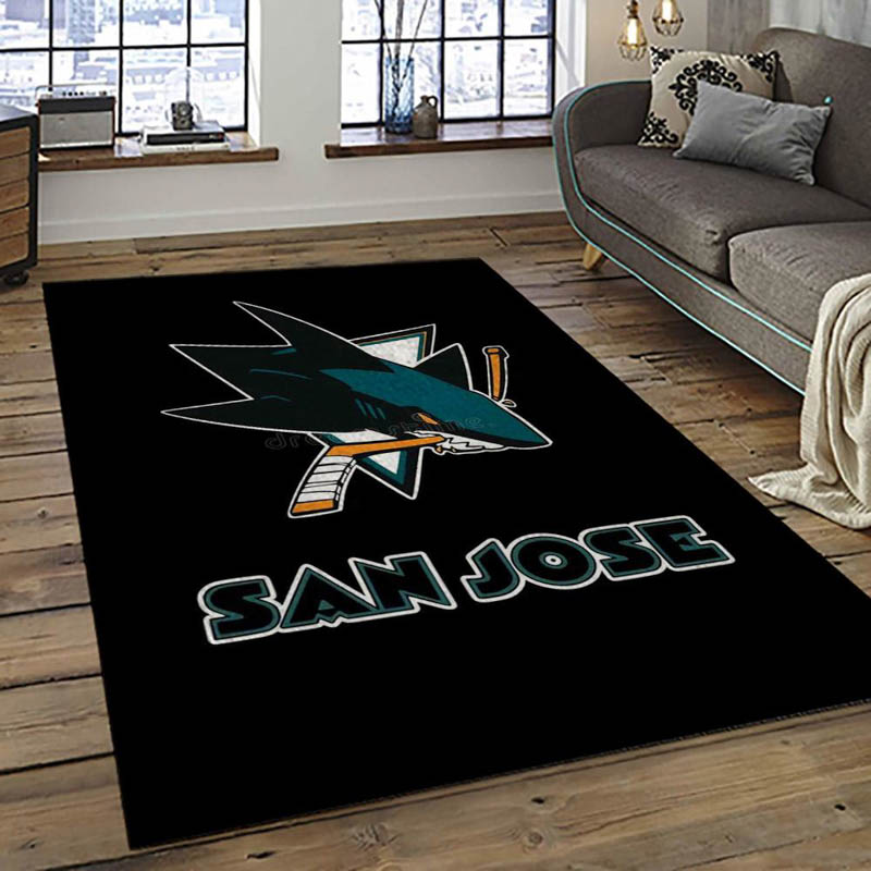 San Jose Sharks Rug San Jose Sharks Carpet Living Room Rug Indoor Rug