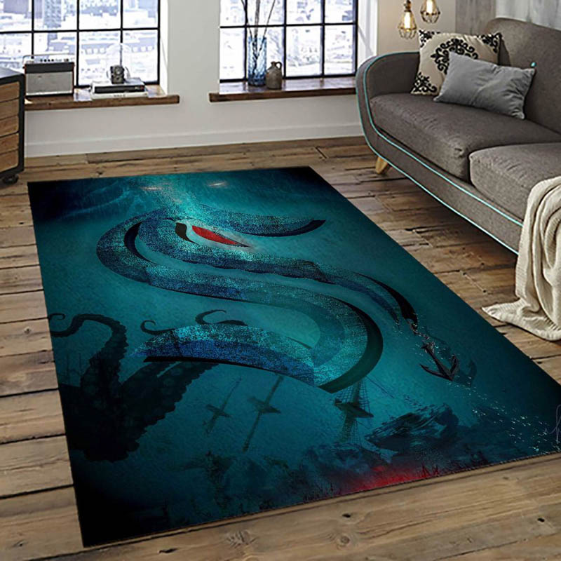 Seattle Kraken Rug Seattle Kraken Carpet Bathroom Rug Outdoor Rugs