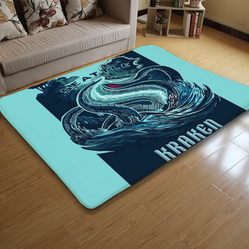 Seattle Kraken Rug Seattle Kraken Carpet Bedroom Rug Indoor Outdoor Rug
