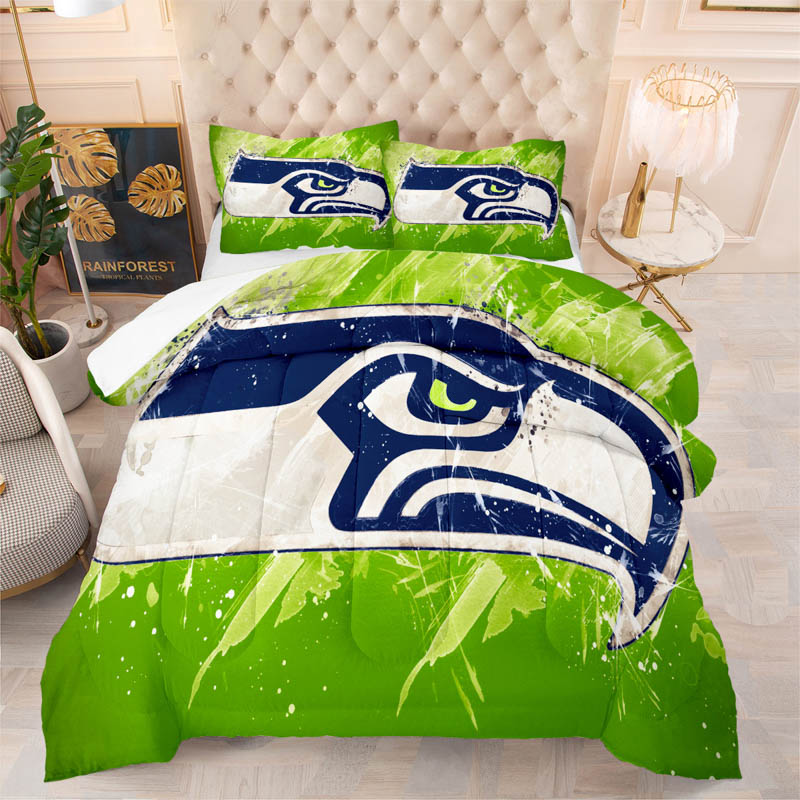 Seattle Seahawks Bed Set Quilt Set Quilt Bedroom Bedding Set