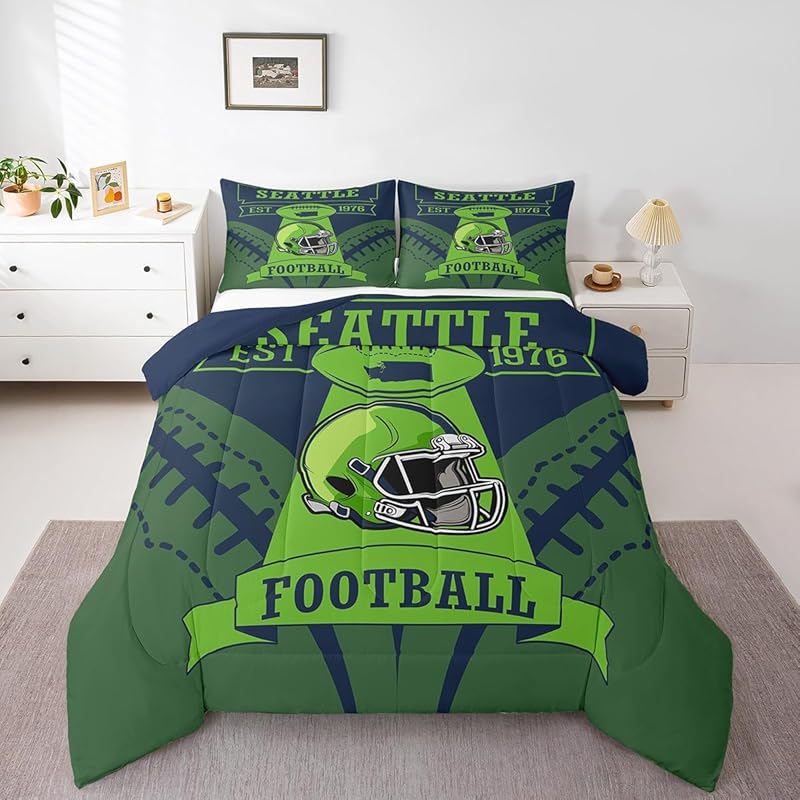 Seattle Seahawks Bed Set Quilt Set Quilts Bedroom Bedding Set