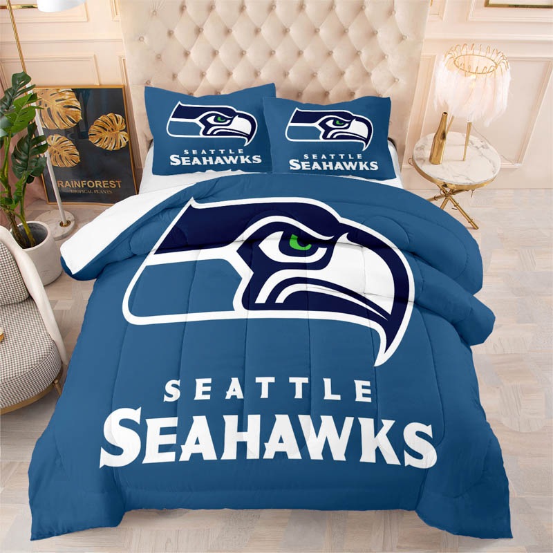 Seattle Seahawks Bed Set Quilt Set Quilts Bedroom Bedding Set
