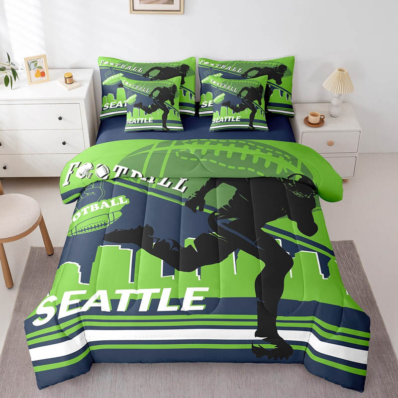 Seattle Seahawks Bed Set Quilt Set Quilts Bedroom Bedding Sets