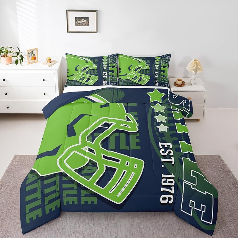 Seattle Seahawks Bed Set Quilt Set Quilts Bedroom Bedding Sets