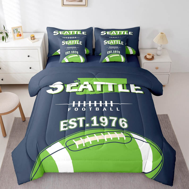 Seattle Seahawks Bed Set Quilt Sets Quilt Bedroom Bedding Set