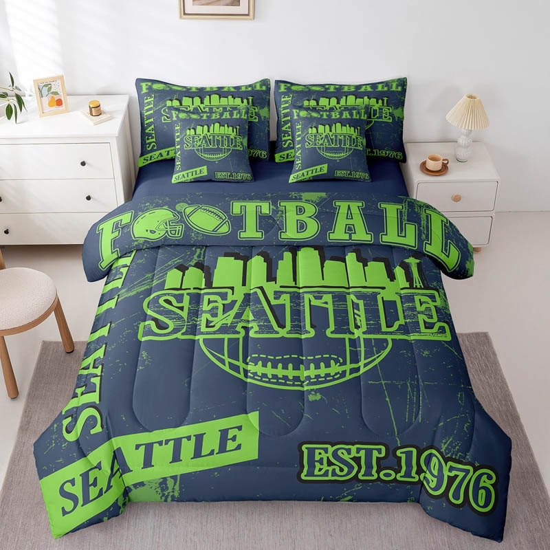 Seattle Seahawks Bed Set Quilt Sets Quilt Bedroom Bedding Sets