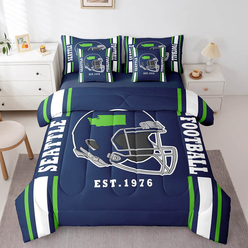 Seattle Seahawks Bed Set Quilt Sets Quilts Bedroom Bedding Set