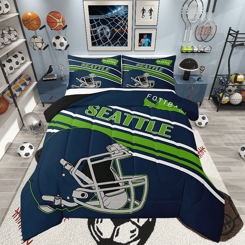 Seattle Seahawks Bed Set Quilt Sets Quilts Bedroom Bedding Set